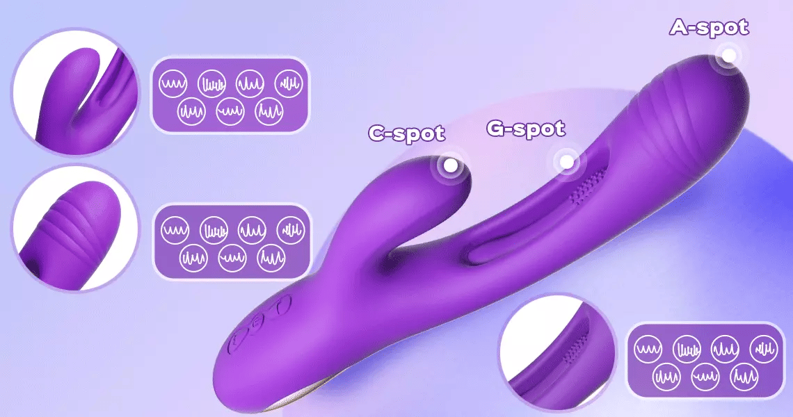 Rabbit Tapping G-Spot Stimulator Officially Pleasured Rabbit Tapping G-Spot Stimulator Officially Pleasured