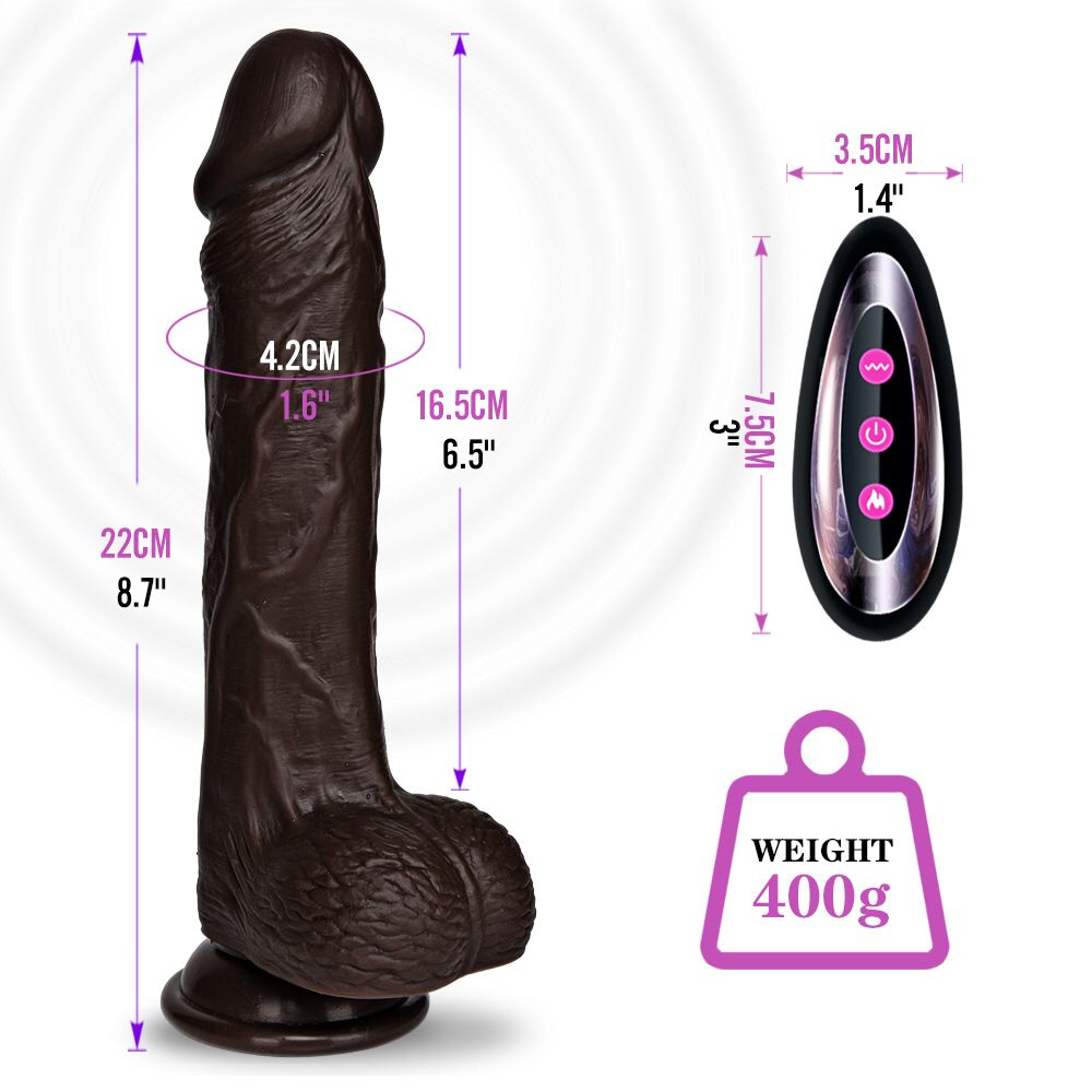 Chocolate Daddy Anaconda with remote control(Real Skin Vibe) – Officially  Pleasured